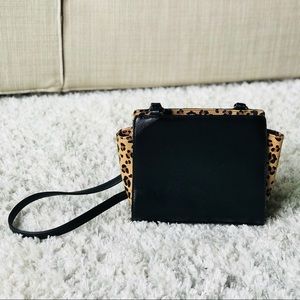 Leopard Crossbody Bag | Black Crossbody Bag
